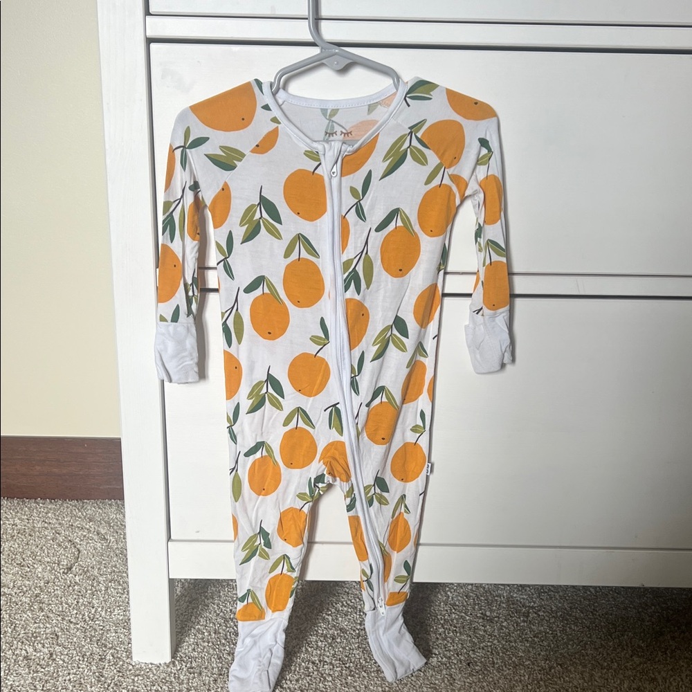 Little Sleepies Clementine zip pajama